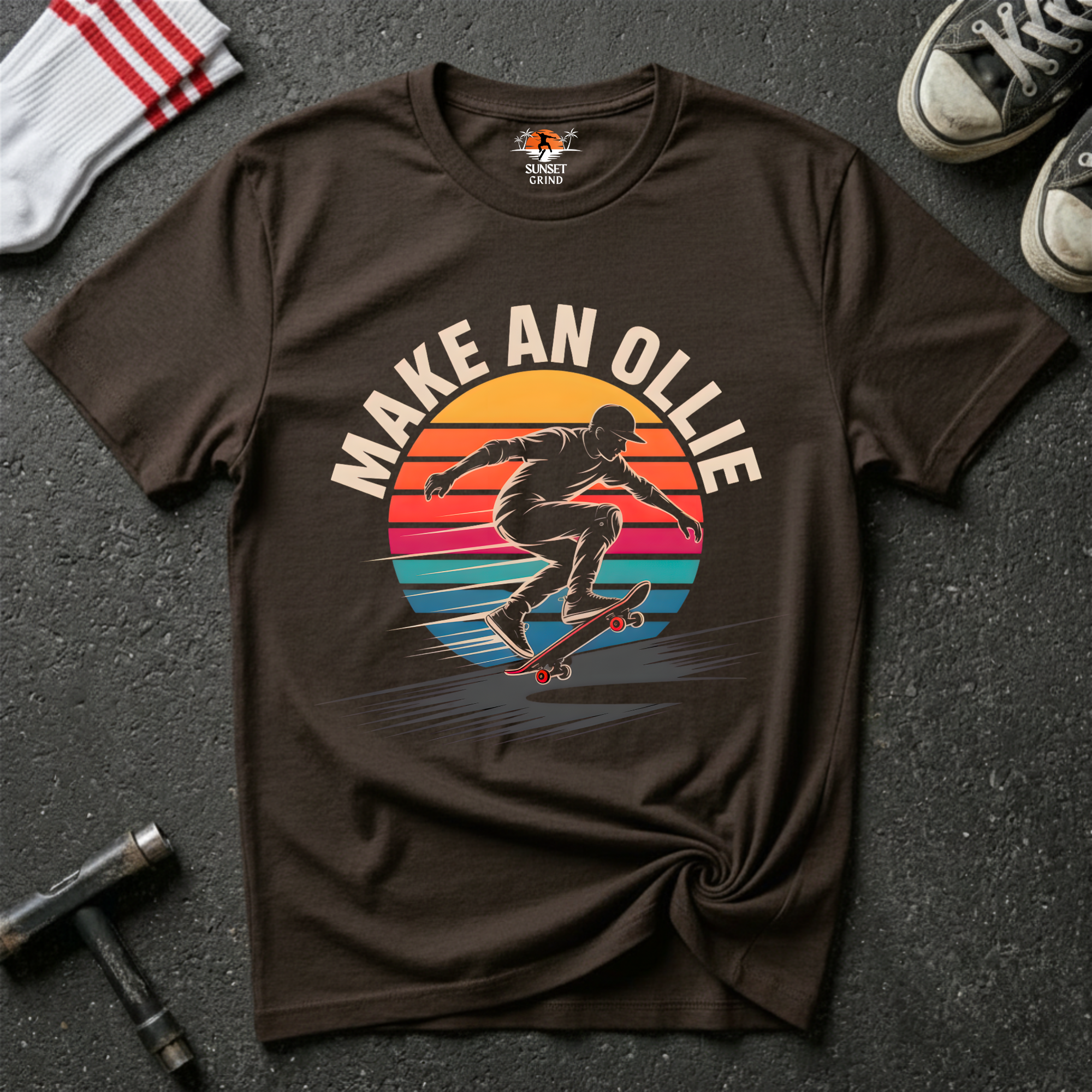 MAKE AN OLLIE SKATE PULSE T-Shirt