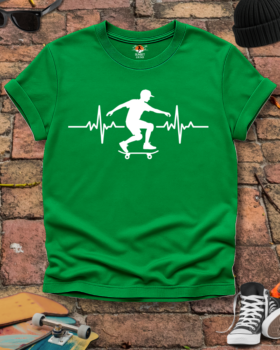 SKATEBOARDING CARDIOGRAM T-Shirt