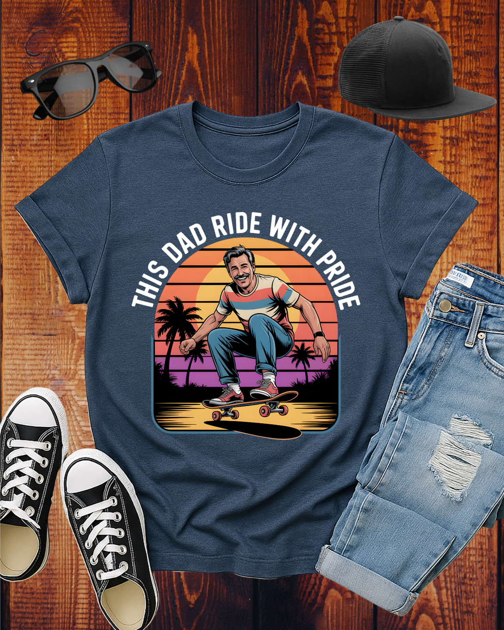 THIS DAD RIDE WITH PRIDE T-Shirt