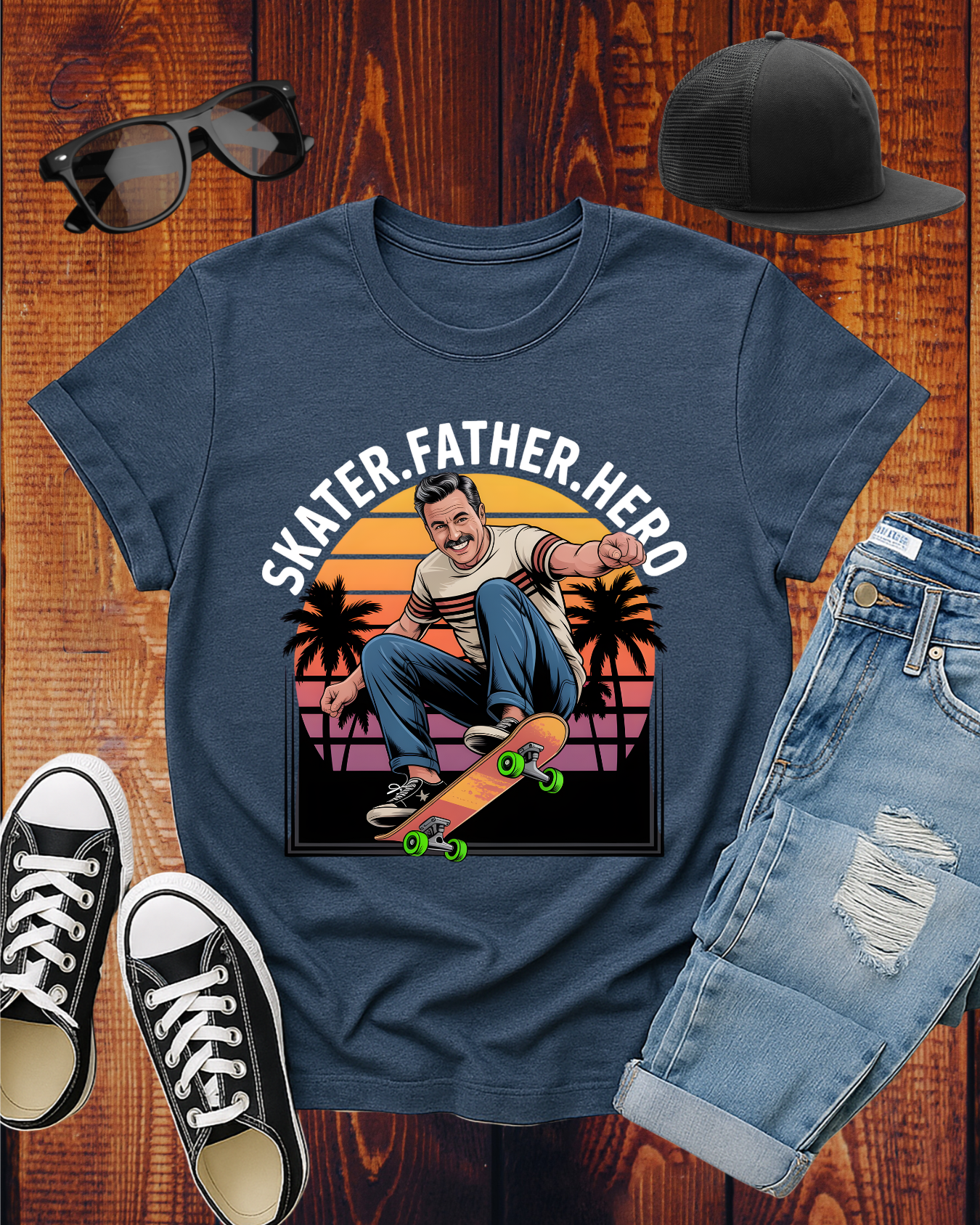 SKATER.FATHER.HERO T-Shirt