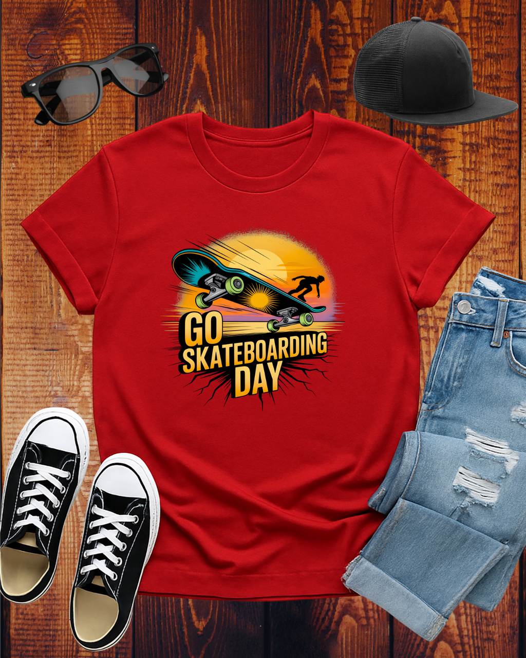 GO SKATEBOARDING DAY COMPETITOR T-Shirt