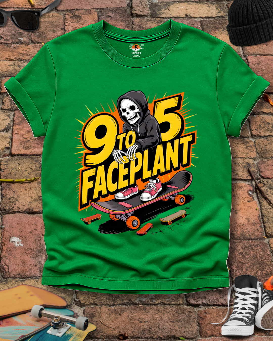 9 TO 5 FACEPLANT T-Shirt