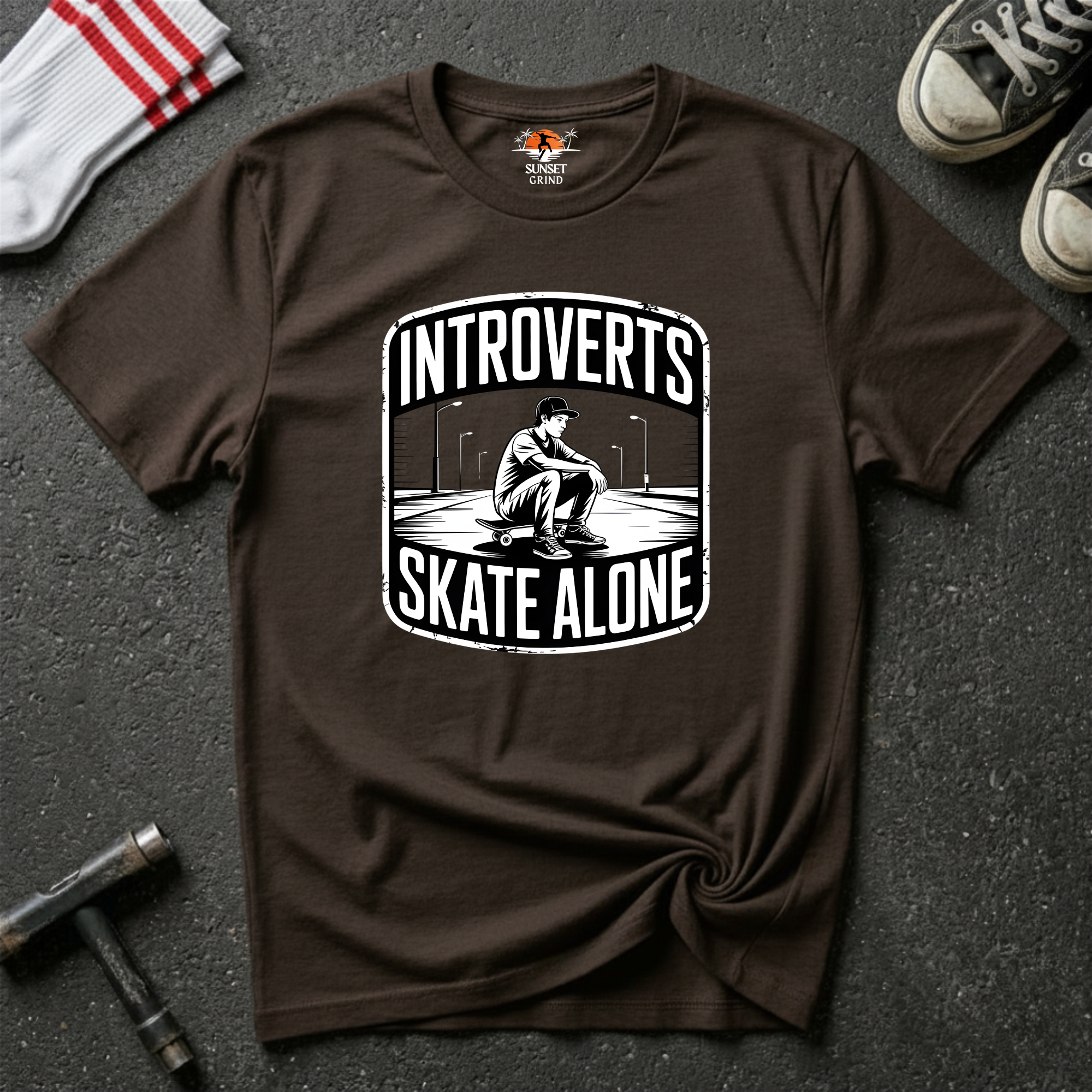 INTROVERTS SKATE ALONE T-Shirt