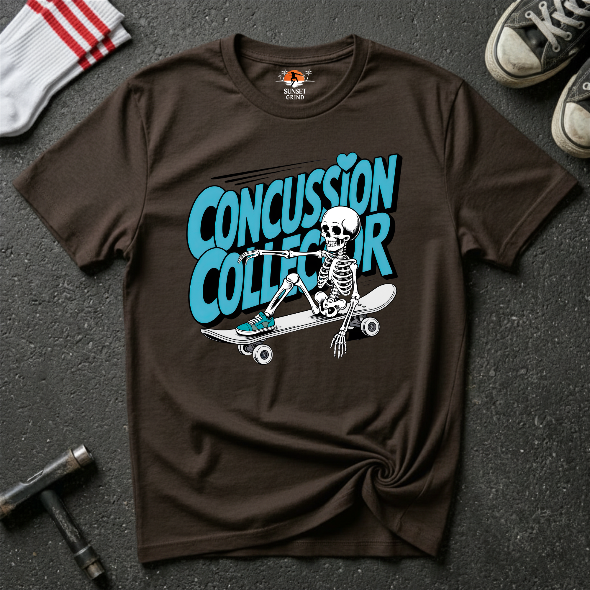 CONCUSSION COLLECTOR TURQUOISE T-Shirt