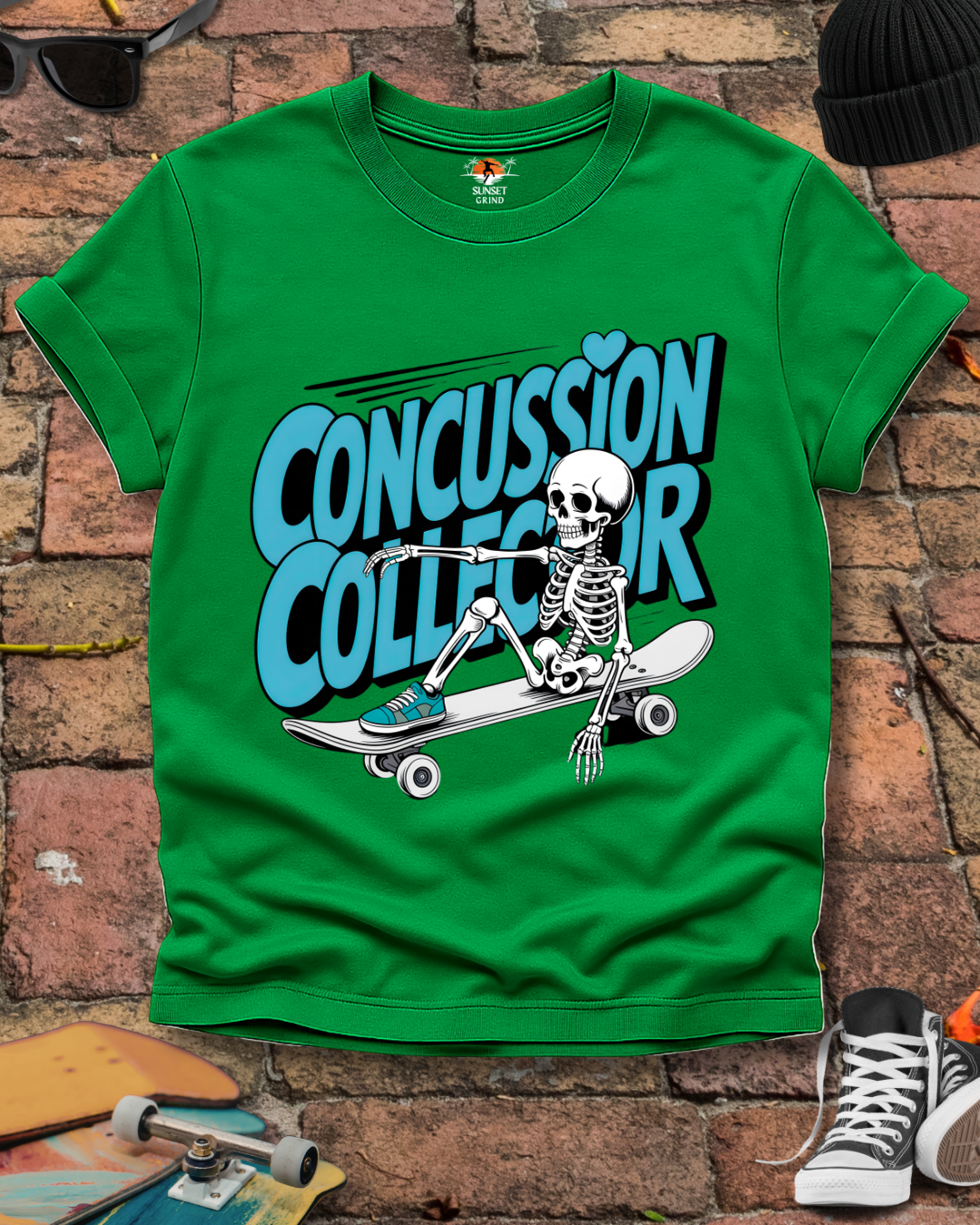 CONCUSSION COLLECTOR TURQUOISE T-Shirt