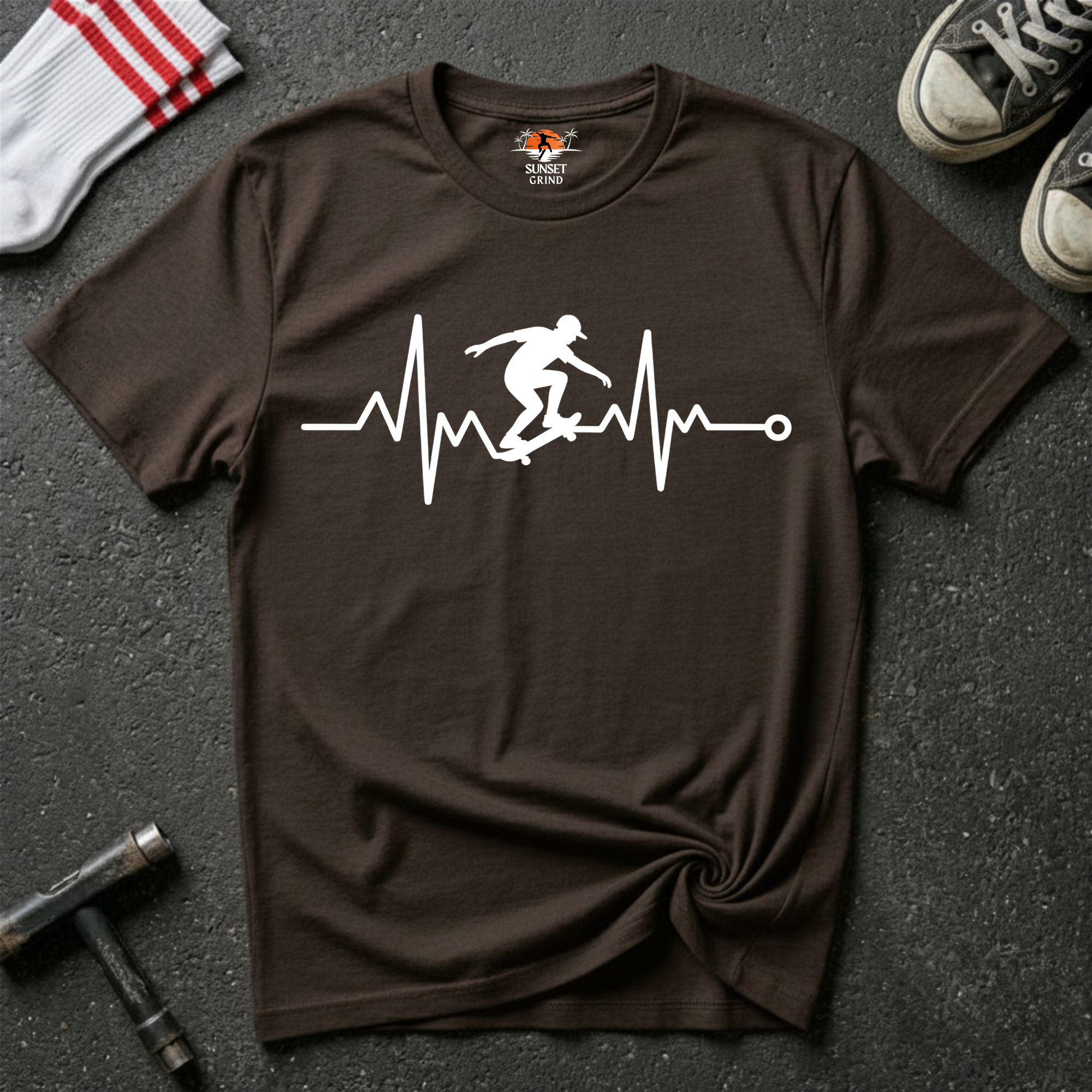 SKATER CARDIOGRAM T-Shirt