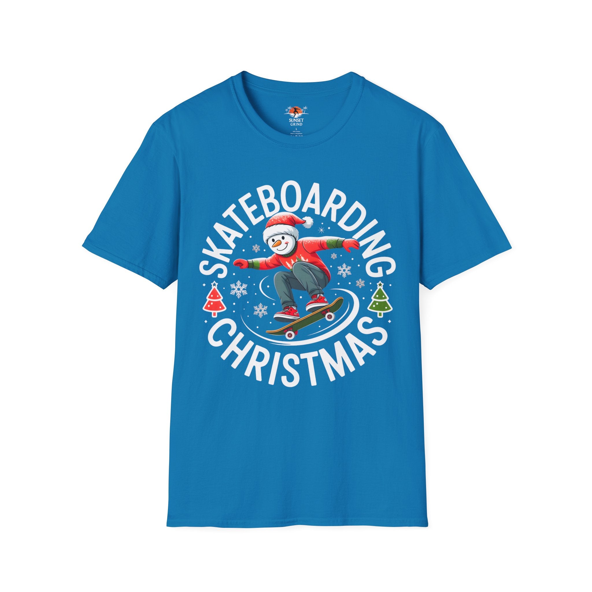 SKATEBOARDING SNOWMAN T-Shirt