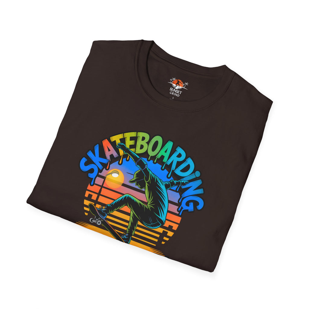 SKATEBOARDING SUNSET GRIND 2 T-Shirt