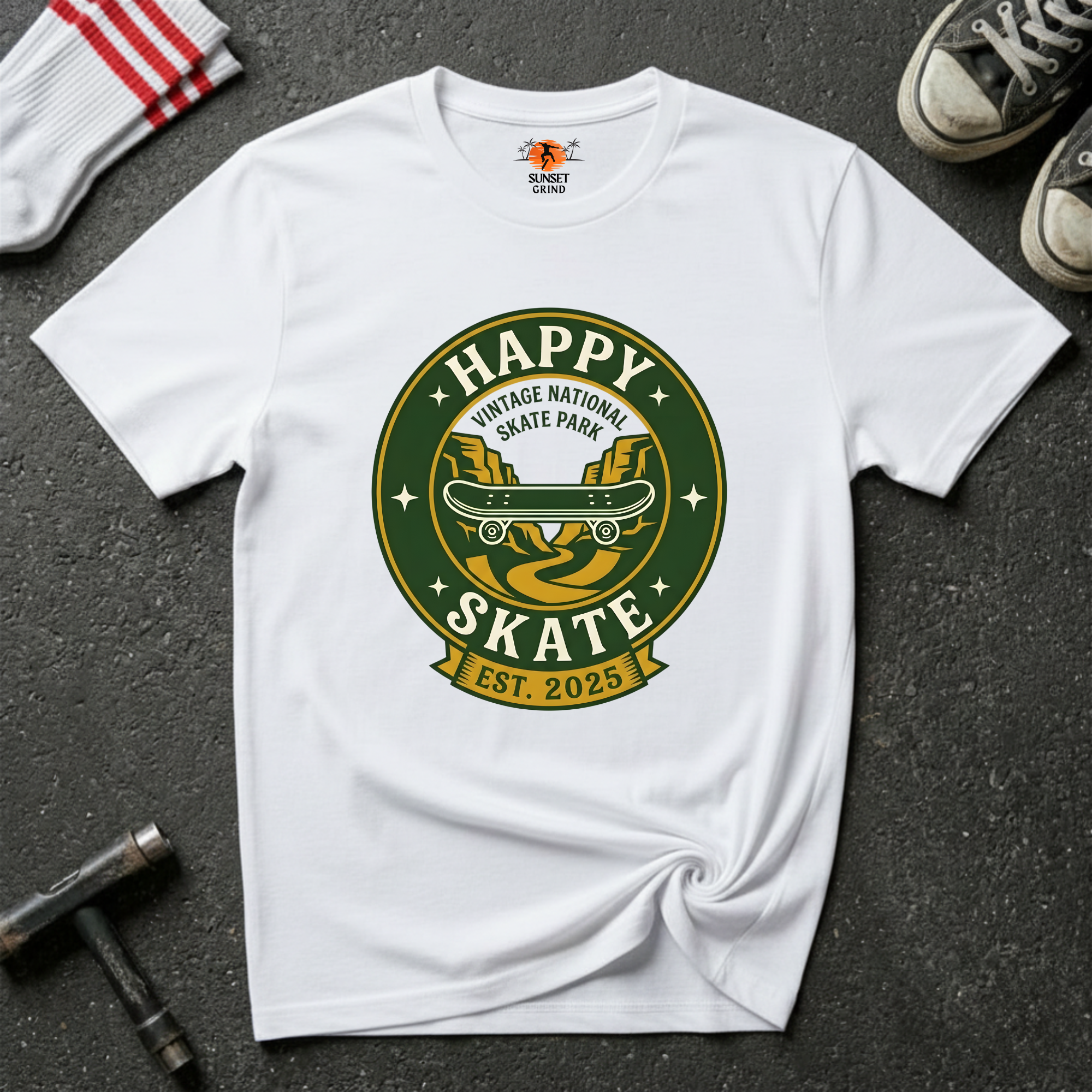 HAPPY SKATE-VINTAGE T-Shirt