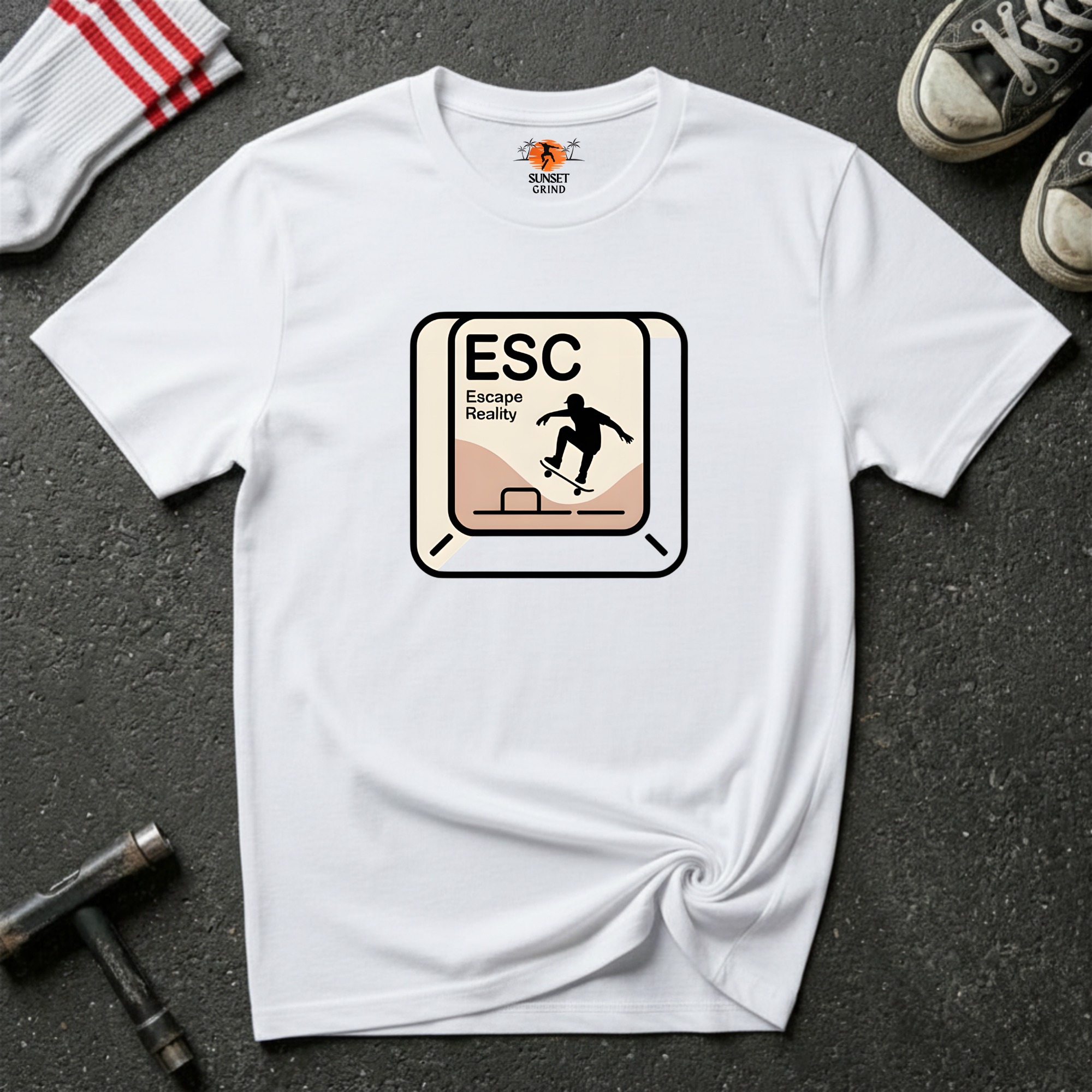 ESCAPE BUTTON T-Shirt