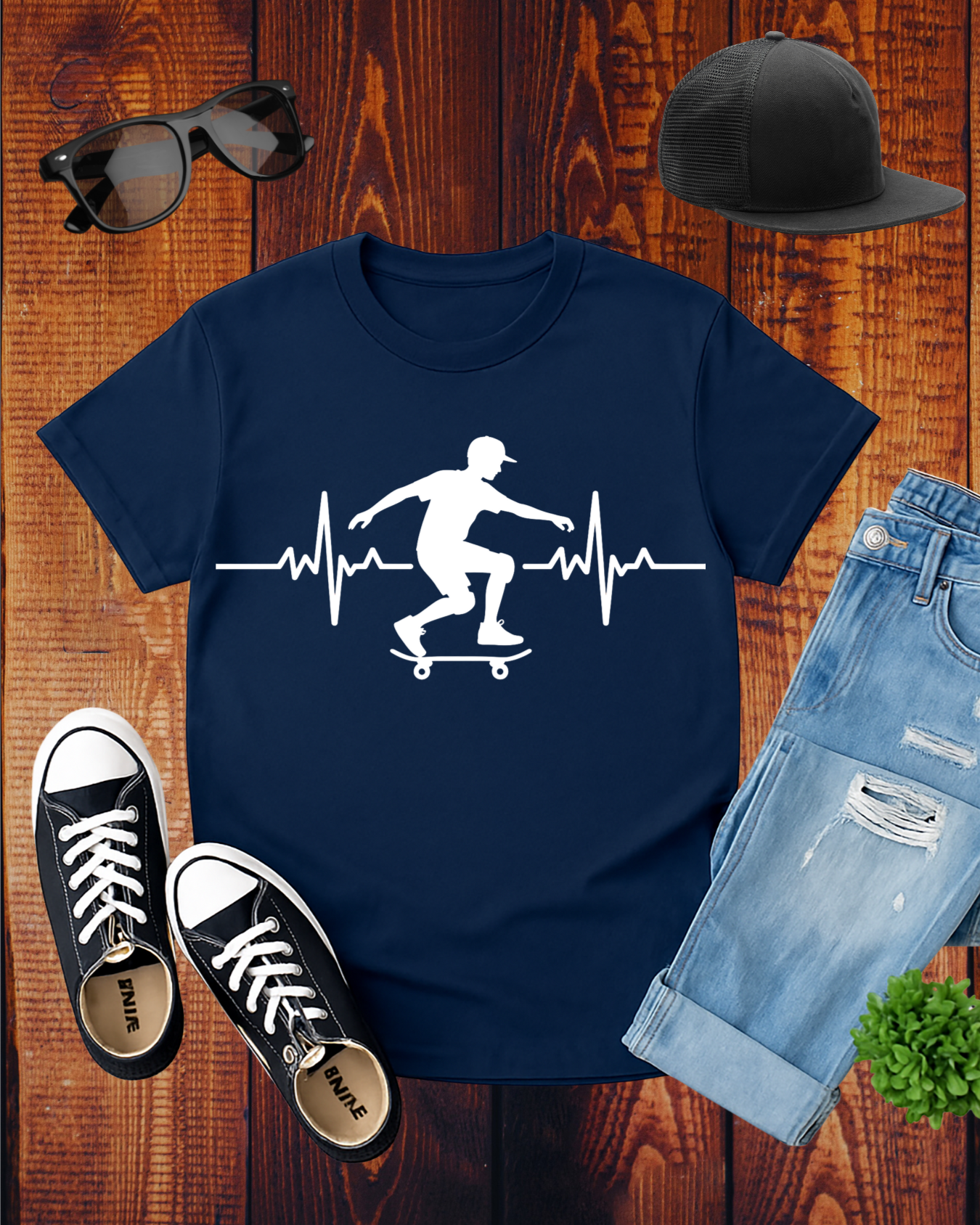 SKATEBOARDING CARDIOGRAM T-Shirt