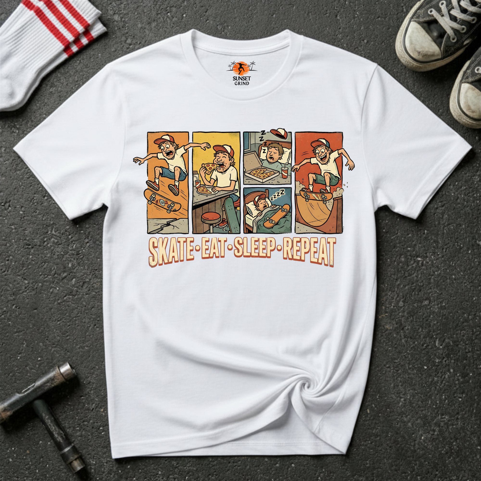 SKATE.EAT.SLEEP.REPEAT. T-Shirt