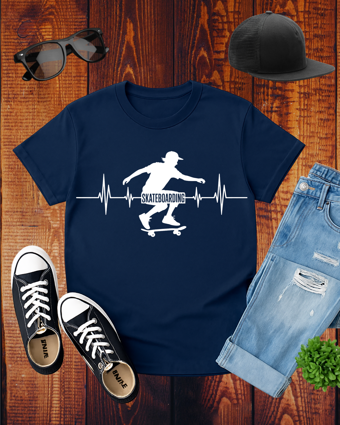 SKATEBOARDING CARDIOGRAM 2 T-Shirt