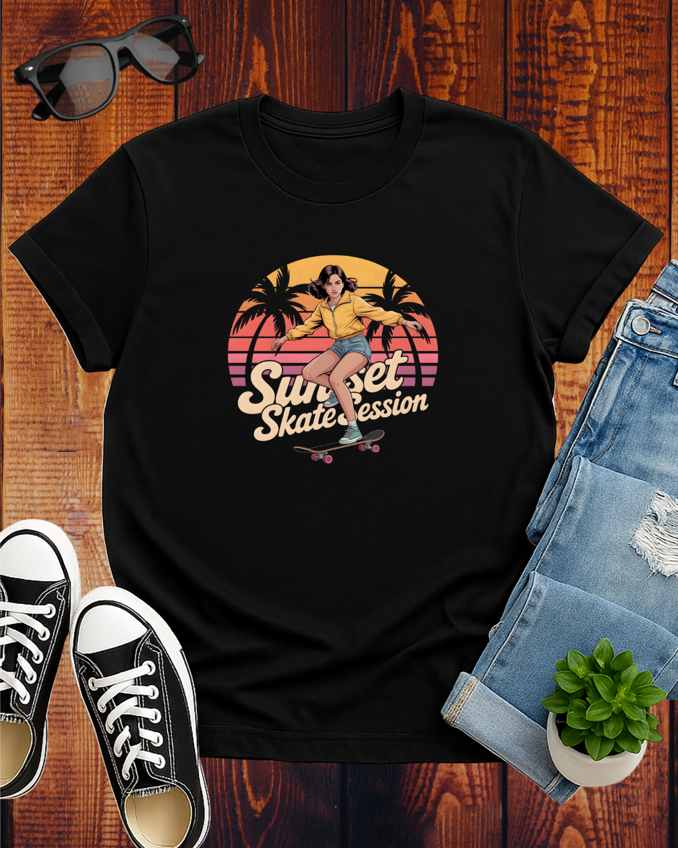 SUNSET SKATE SESSION T-Shirt