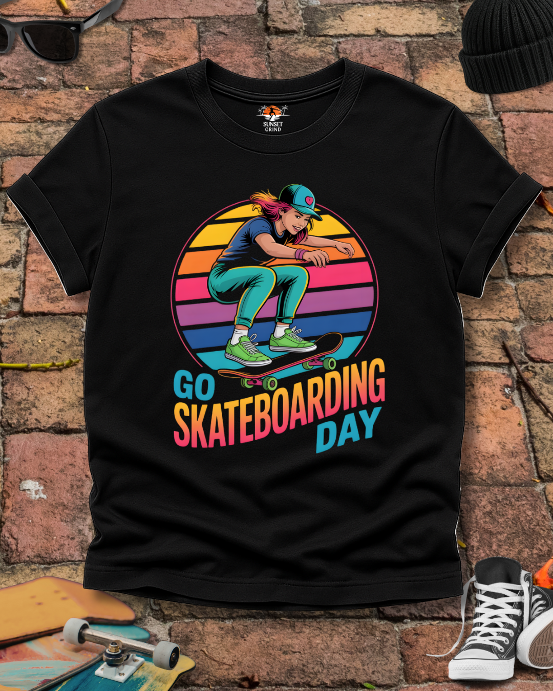 GO SKATEBOARDING DAY T-Shirt