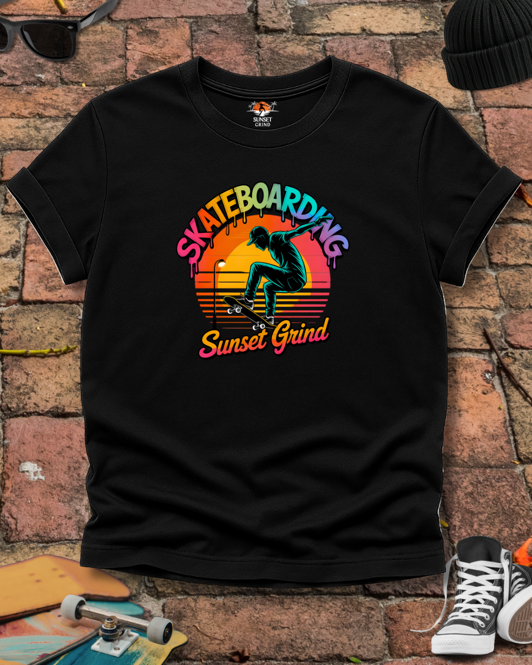SKATEBOARDING SUNSET GRIND T-Shirt