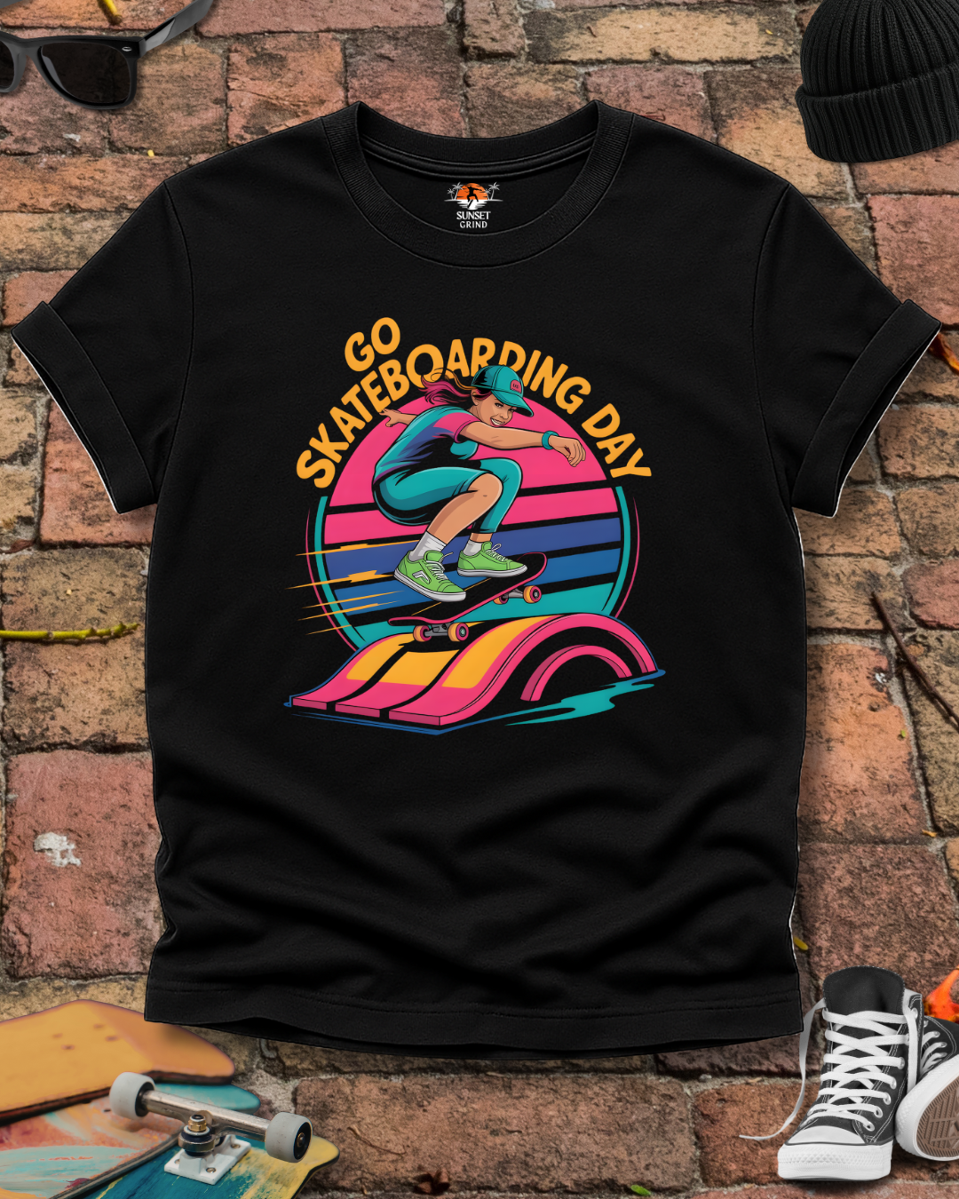 GO SKATEBOARDING DAY 3 T-Shirt