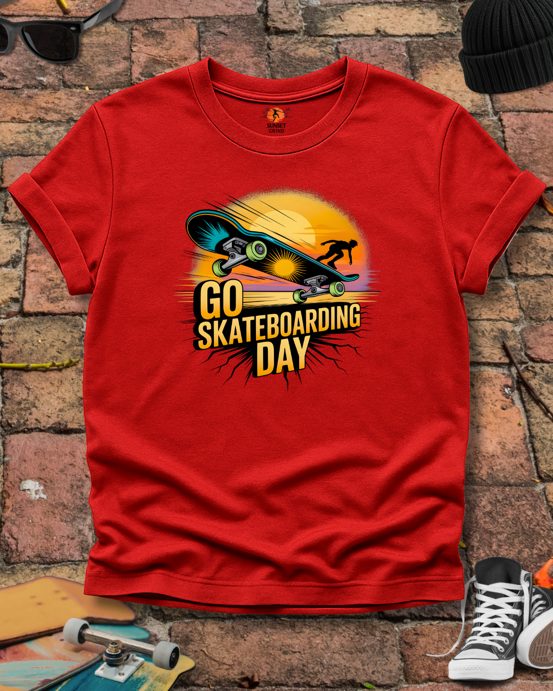 GO SKATEBOARDING DAY COMPETITOR T-Shirt