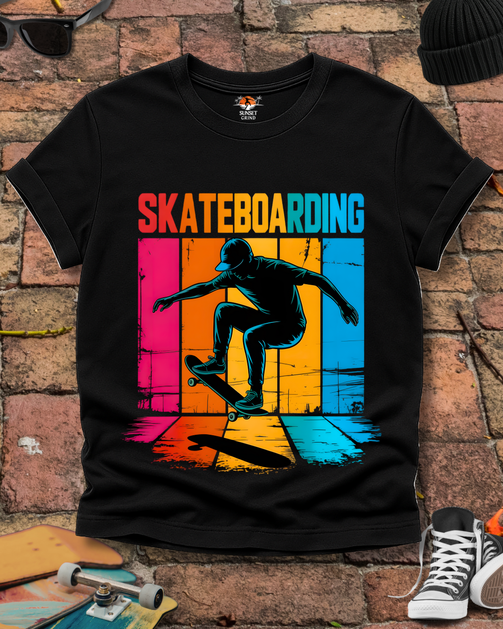 SKATEBOARDING RAINBOW 3 T-Shirt