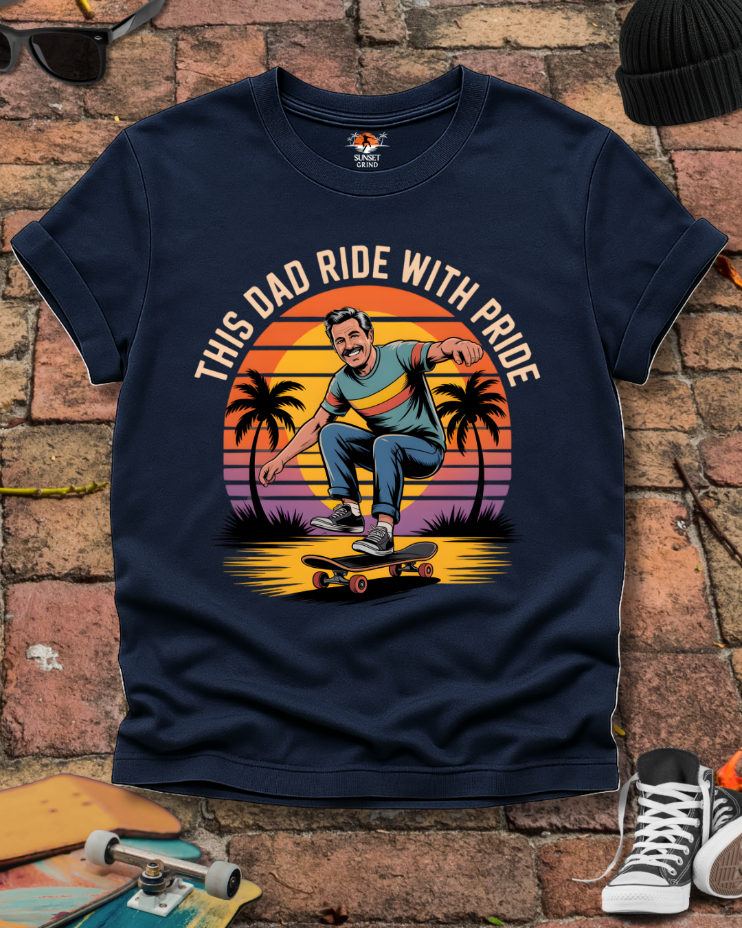 THIS DAD RIDE WITH PRIDE 2 T-Shirt