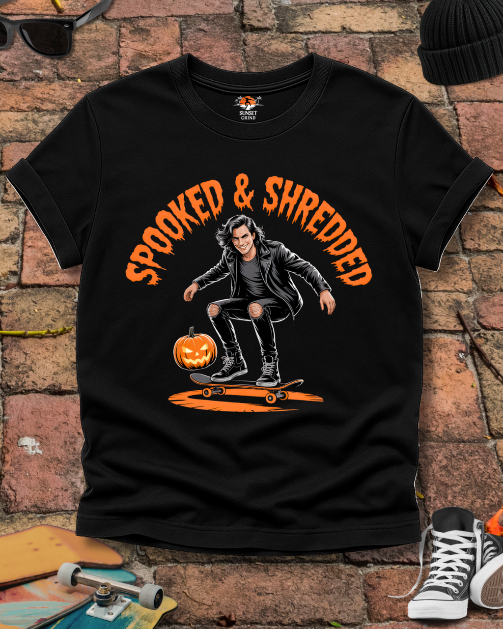 SPOOKED & SHREDDED MEN T-Shirt