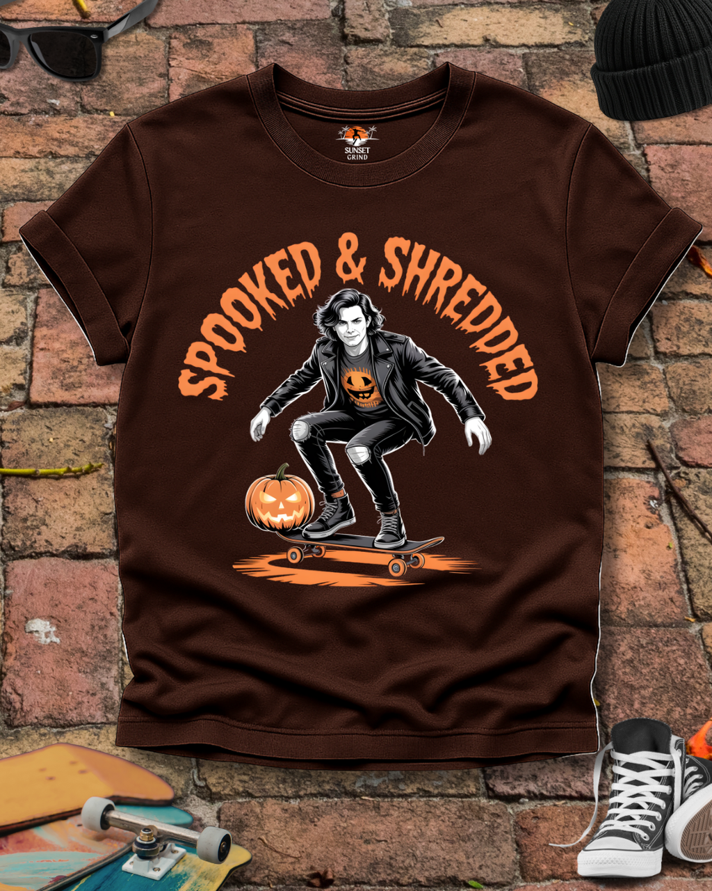 SPOOKED & SHREDDED MEN 2 T-Shirt