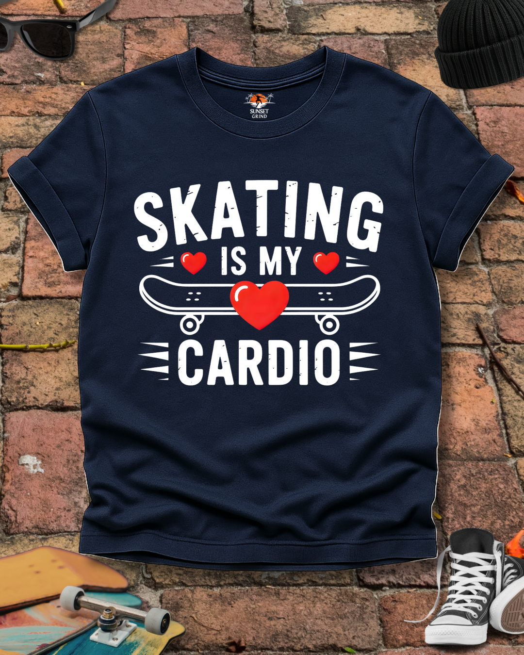SKATING IS MY CARDIO T-Shirt