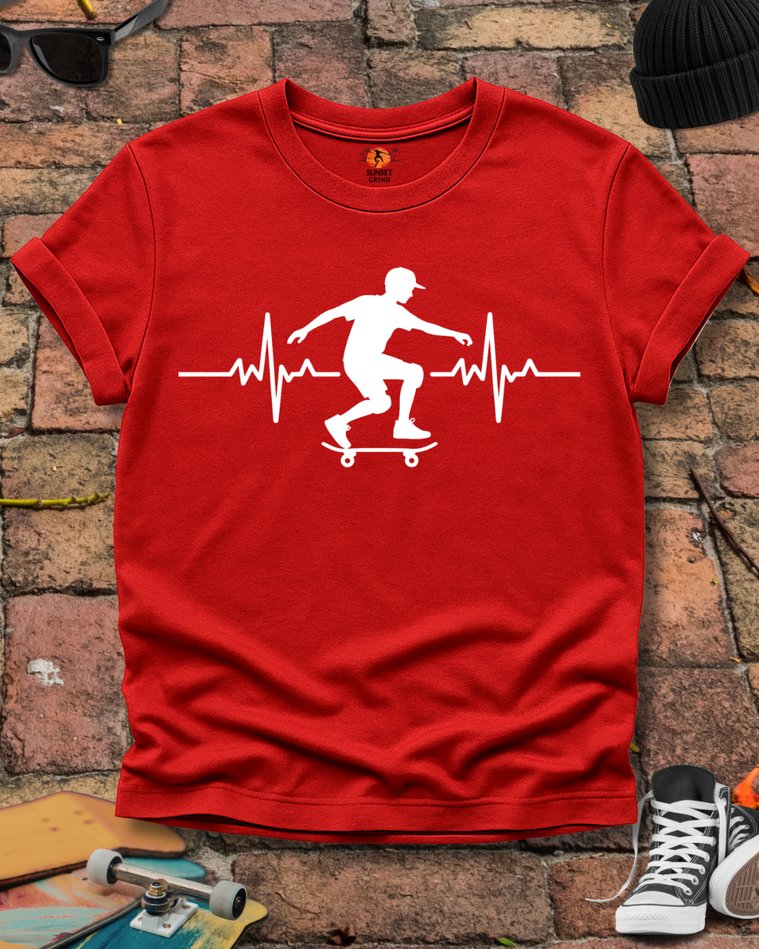 SKATEBOARDING CARDIOGRAM T-Shirt